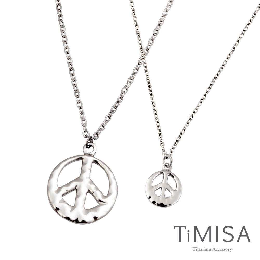 TiMISA《和平風尚-原色》純鈦情人對鍊/成對項鍊