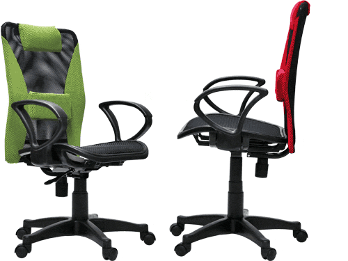 【NICK】鋼網背立體腰靠韌性網坐辦公椅/電腦椅(四色)