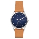 SKAGEN Holst 日曆時尚手錶(SKW6369)-藍x棕/40mm product thumbnail 1