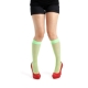 摩達客Pamela Mann英國進口義大利製螢光綠細格紋及膝高筒襪 product thumbnail 1