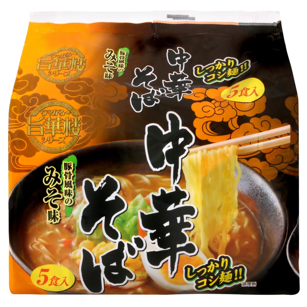 山本製粉 5入中華麵-味噌(450g)