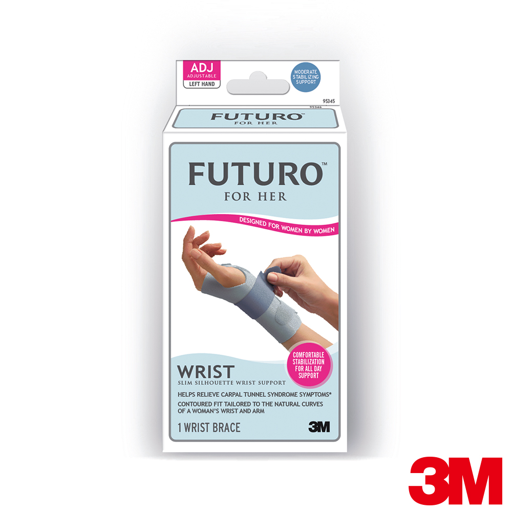 3M FUTURO ForHer纖柔細緻剪裁-高度支撐型護腕(左手適用)