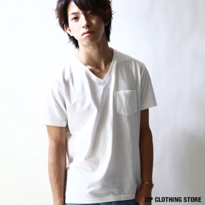 防潑水機能排汗短袖T恤  ZIP日本男裝