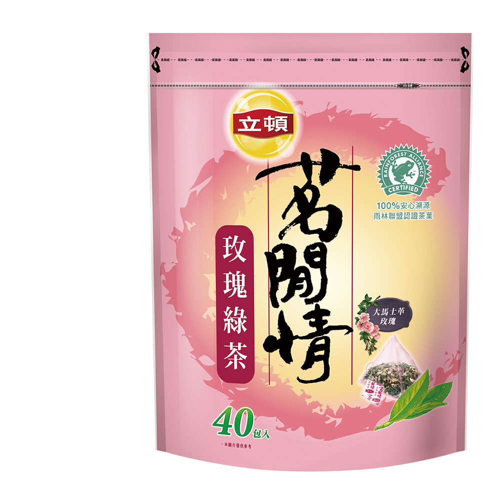 立頓 茗閒情玫瑰綠茶包(40入/包)