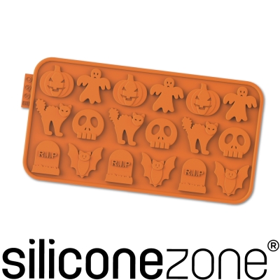 Siliconezone 施理康耐熱矽膠萬聖節巧克力模-橘色