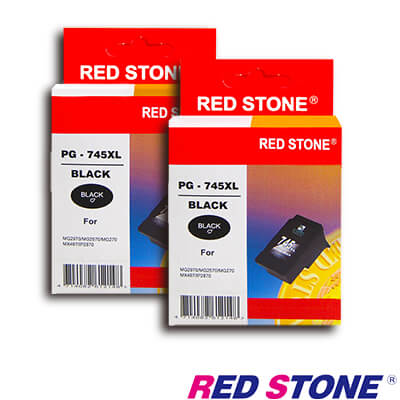 RED STONE for CANON PG-745XL [高容量]墨水匣(黑色×2)