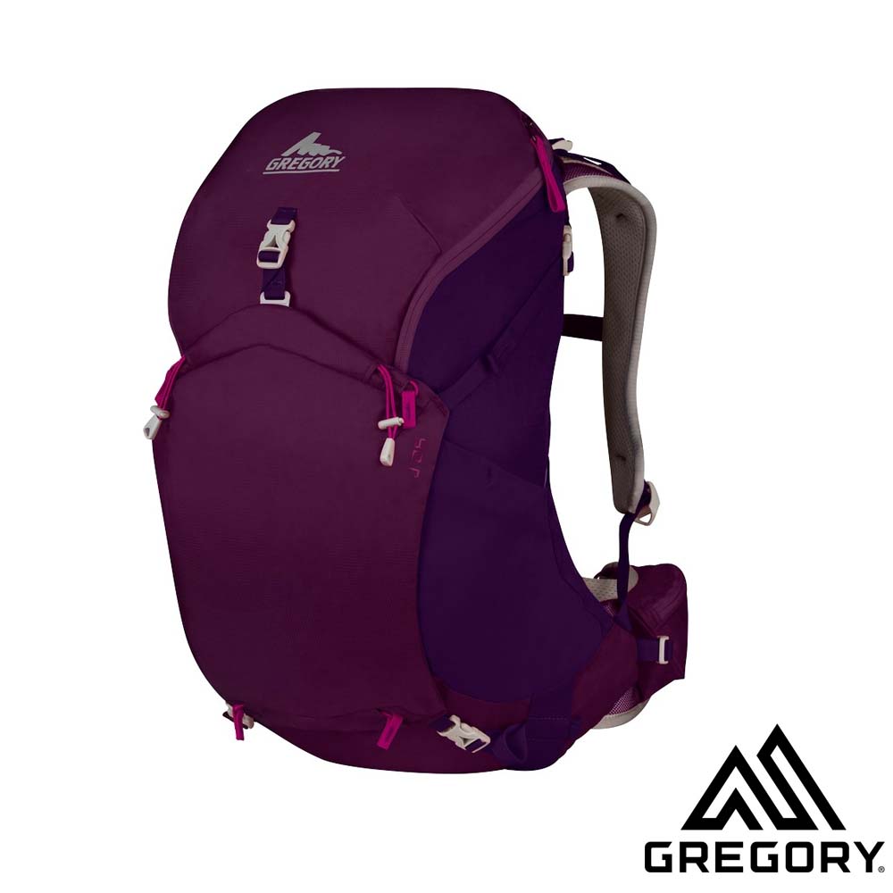 【美國 GREGORY】女 J28 網架式透氣健行登山背包_紫