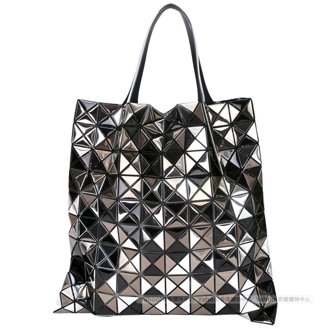 BAOBAO IsseyMiyake Platinum Mix 10x10 銀黑拼色托特包| 購物包/ 肩