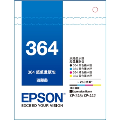 EPSON T364量販包-四顆包裝(T364650)