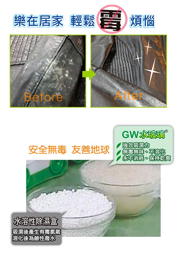 GW 水玻璃 強效環保除濕袋110克(12入)