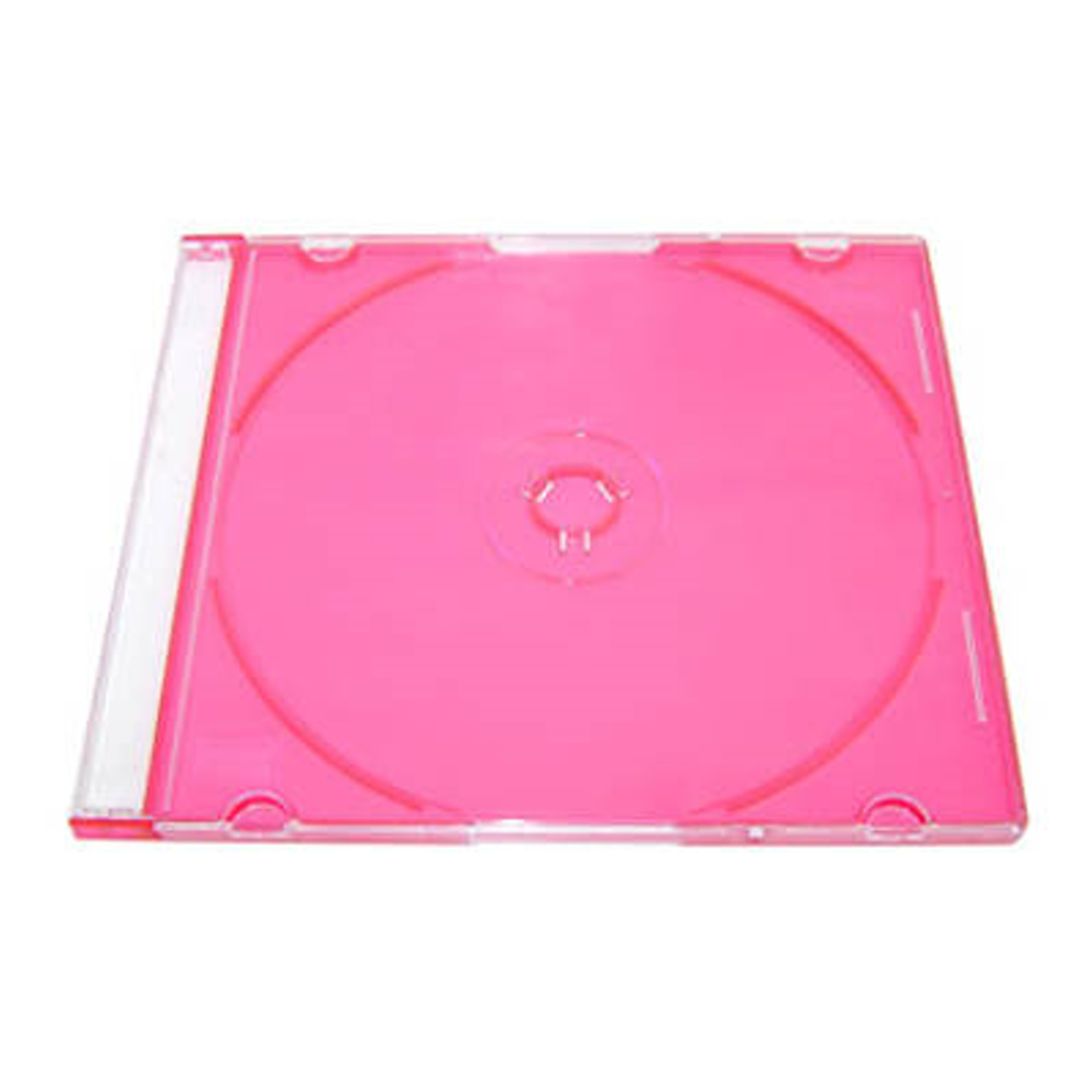 DigiStone單片超薄CD/DVD硬殼彩色收納盒 200片
