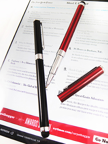 兩用電容筆+原子筆 觸控筆