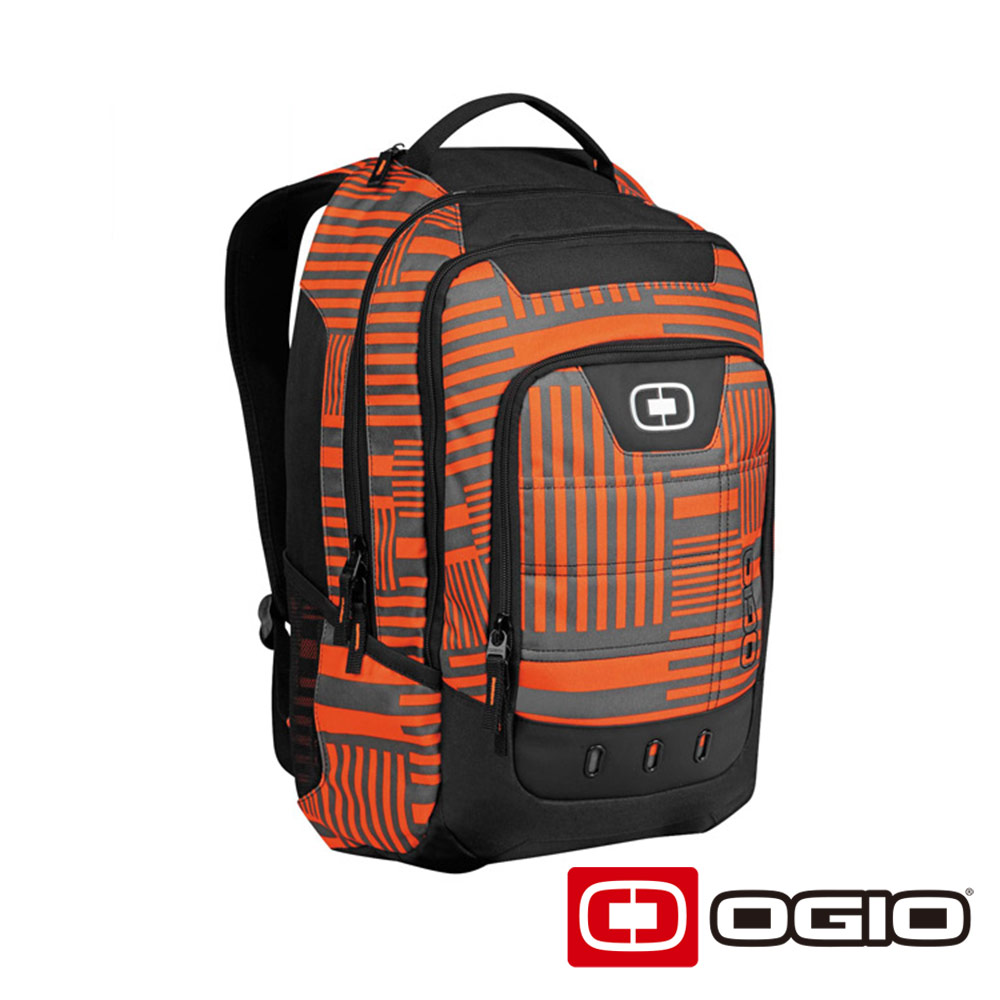 OGIO OPERATIVE 17 吋 行動電腦後背包-橘迴紋