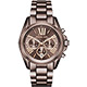 Michael Kors MK 羅馬假期三眼計時腕錶-咖啡/42mm product thumbnail 1