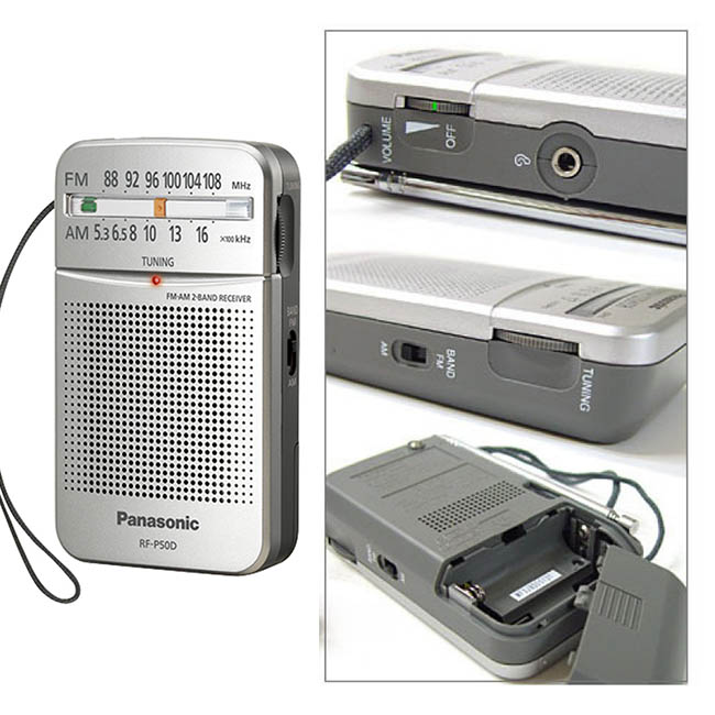 Panasonic新一代口袋型二波段收音機 RF-P50D公司貨