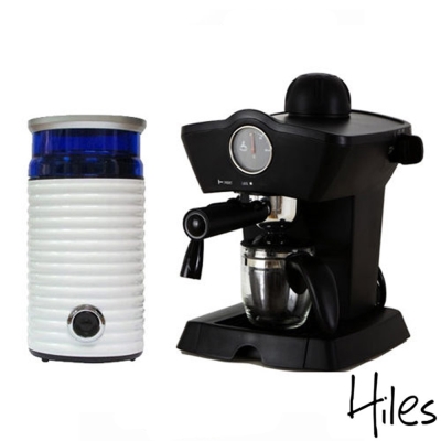 Hiles皇家尊爵組 皇家義式咖啡機+電動磨豆機HE-303+HE-386W2