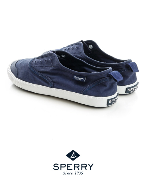 SPERRY 輕便水洗帆布鞋-藍