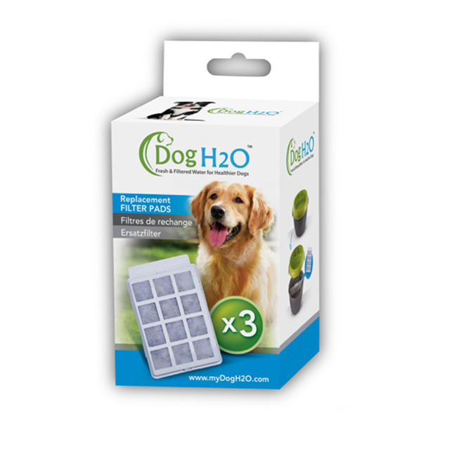 DOG&CAT H2O 有氧濾水機 專用活性碳濾棉 2L/6L 3入裝x4盒