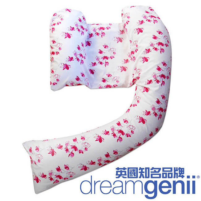 英國 Dreamgenii 多功能孕婦枕 枕套(粉紅花朵)