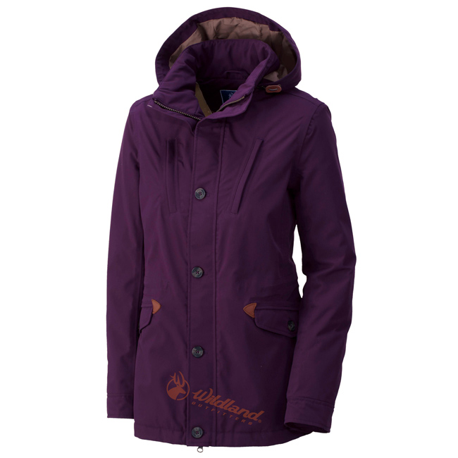 Wildland 荒野 0A32991-21紫紅色 女 RE防水PR棉風格外套
