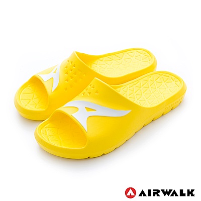 美國AIRWALK - 舒適柔軟輕盈AirJump拖鞋-黃色