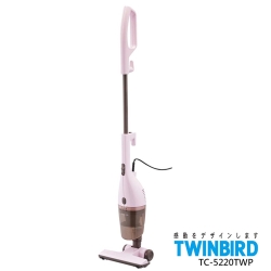 日本TWINBIRD-手持直立兩用吸塵器(粉紅)TC-