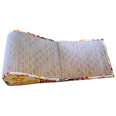 范登伯格 - 日式緹花藺草波浪枕 - 40 x 100cm