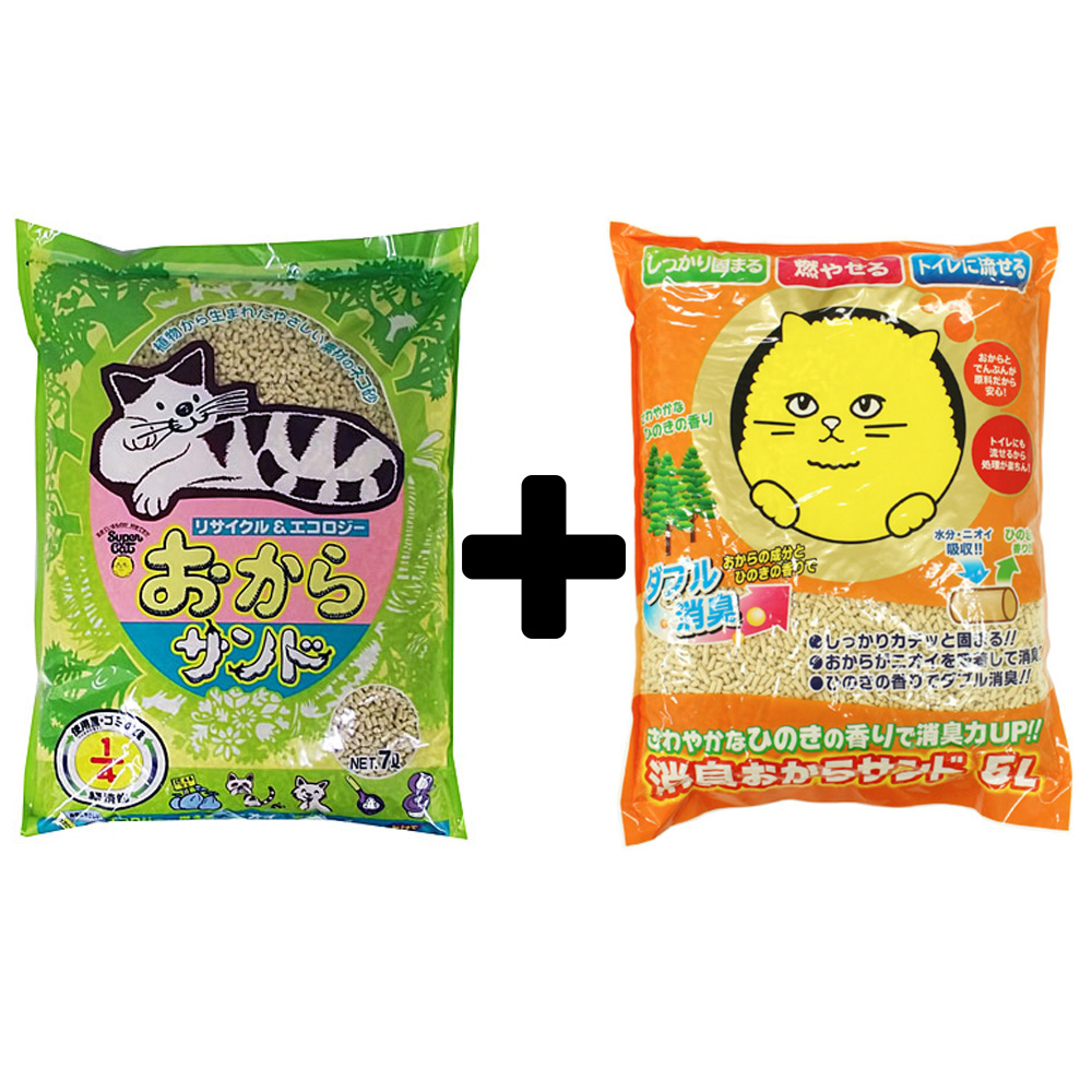 【日本韋民】韋民豆腐砂7L + 超級大頭貓豆腐砂5L / 超值組合包