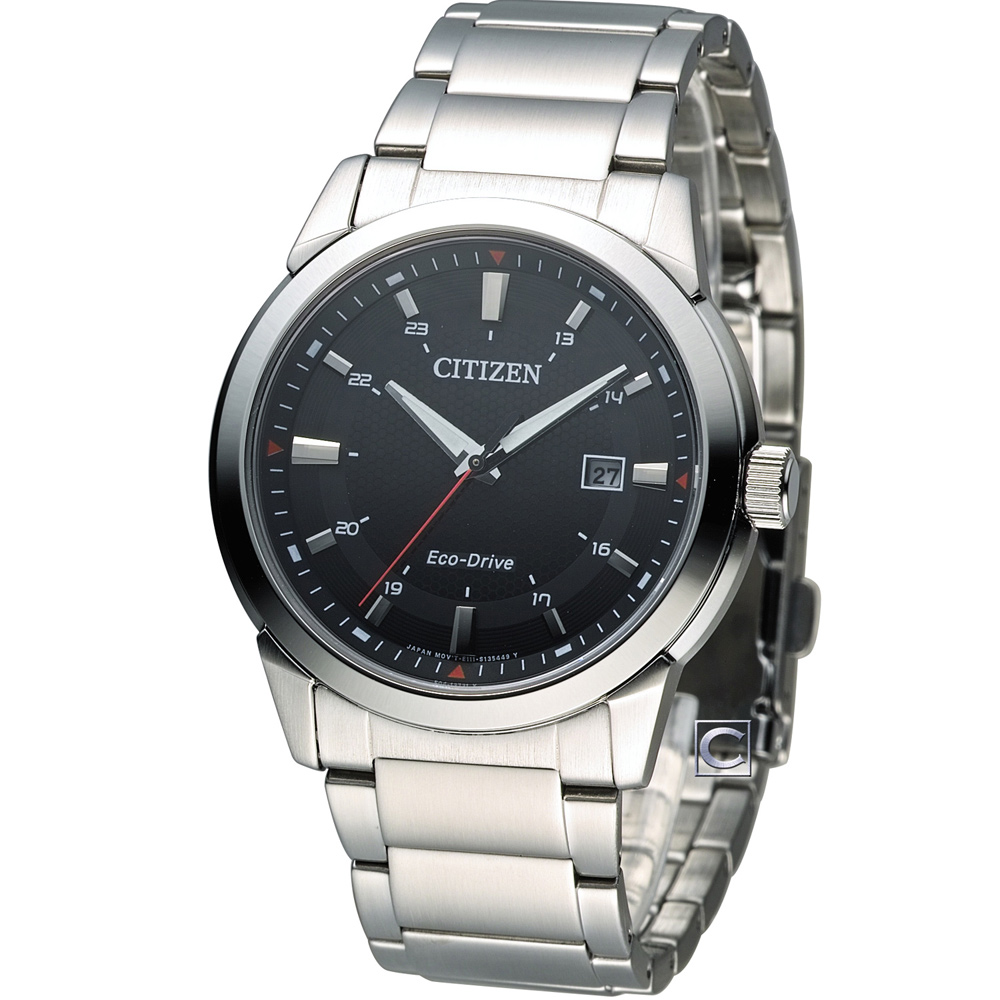 CITIZEN 星辰 光動能時尚腕錶(BM7141-51E)-黑/41mm