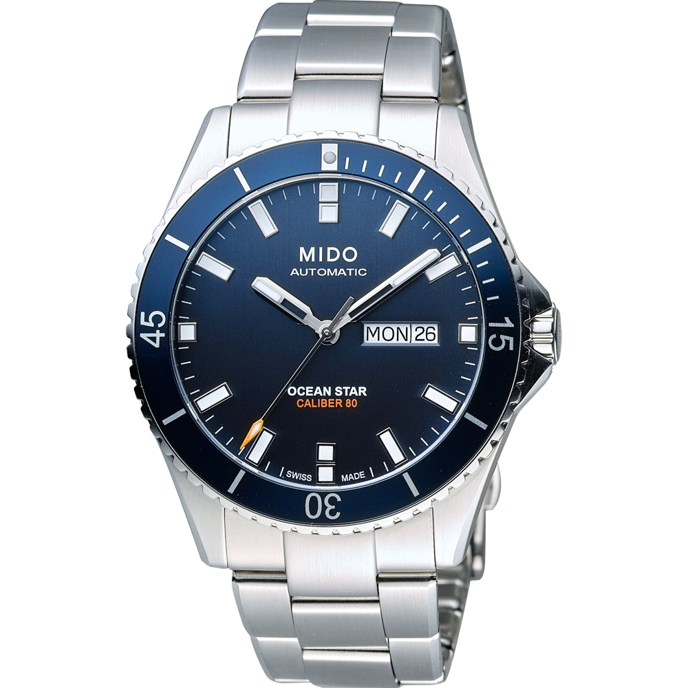 MIDO 美度 官方授權 Ocean Star 200m潛水機械錶 新春送禮-41mm M0264301104100