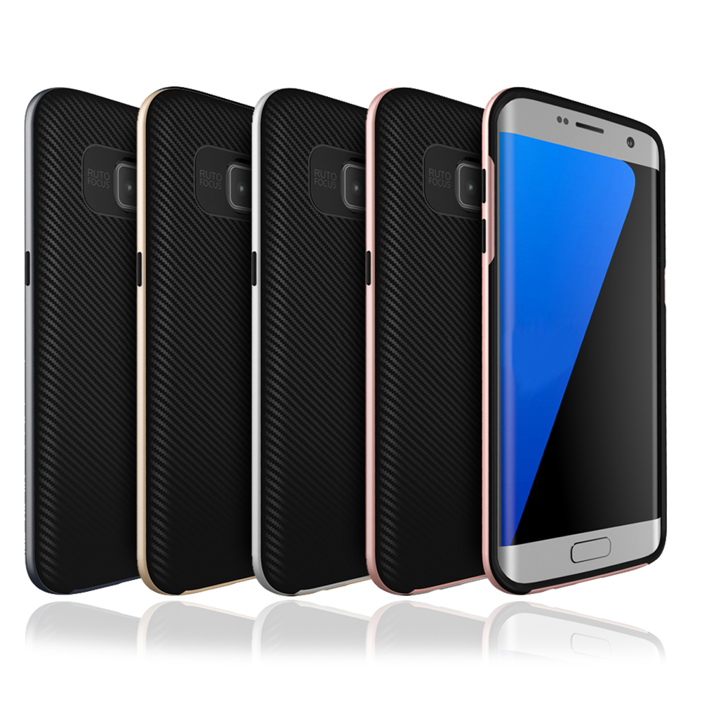 VXTRA Samsung Galaxy S7 5.1吋 防震電鍍雙料軟性手機殼