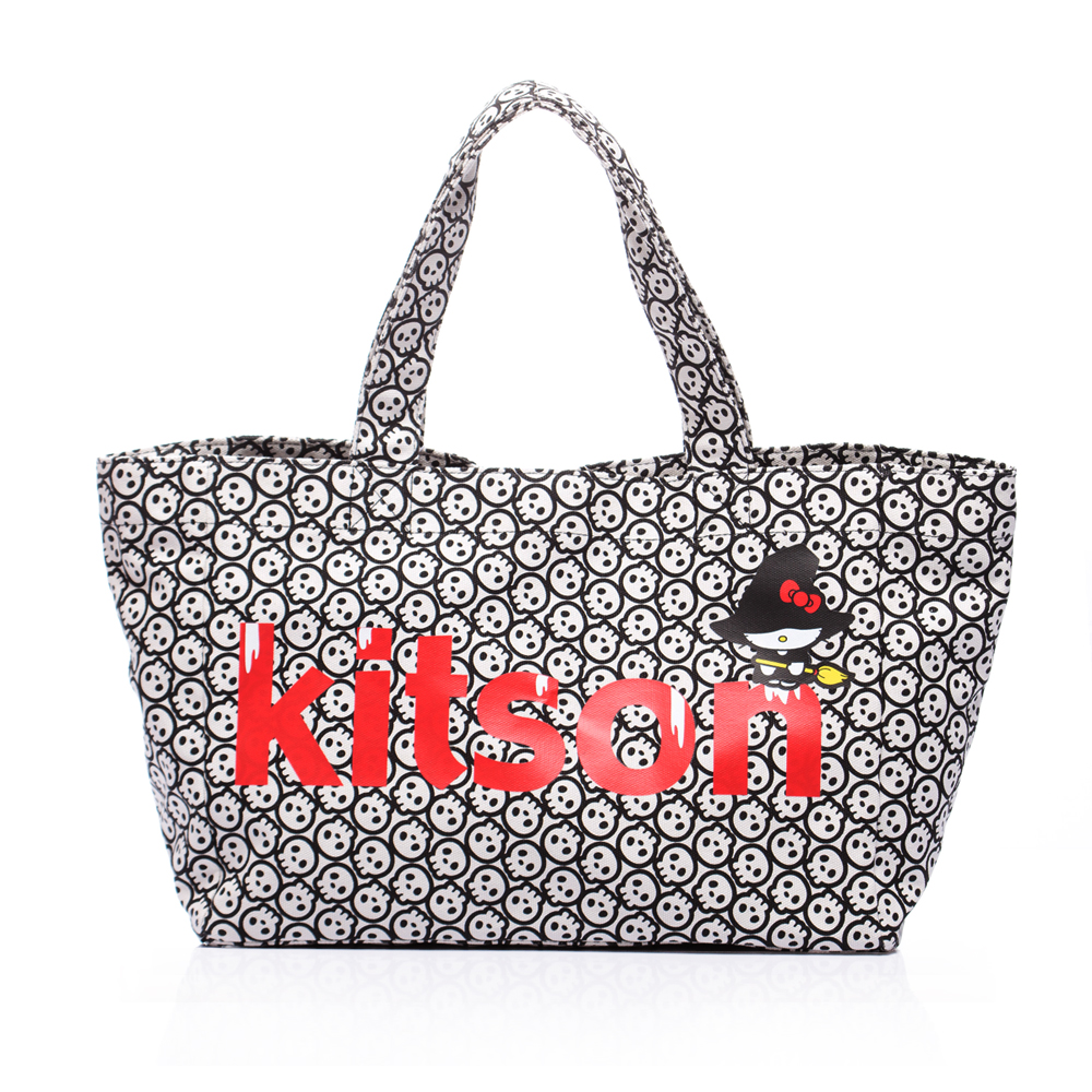 kitson x Monster Kitty Tote (白底)