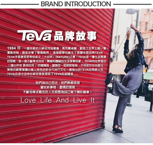 TEVA 美國-女 Original Sandal 真皮涼鞋 (黑)