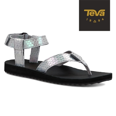 TEVA 美國-女 Original Sandal 真皮涼鞋 (蛇紋白)