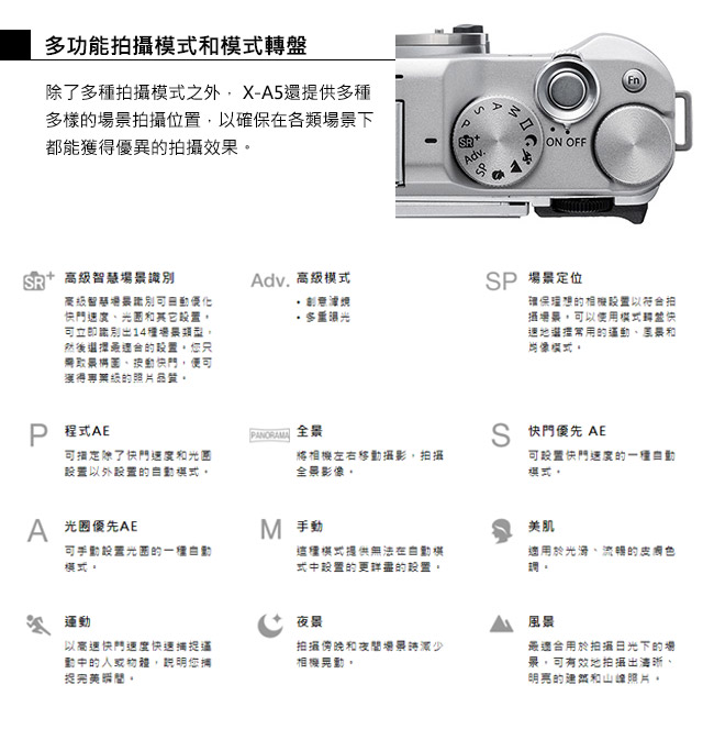 FUJIFILM X-A5 XC15-45mm 變焦鏡組 (公司貨)