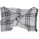 BURBERRY 經典格紋漸層設計羊毛絲綢圍巾(灰白色) product thumbnail 1