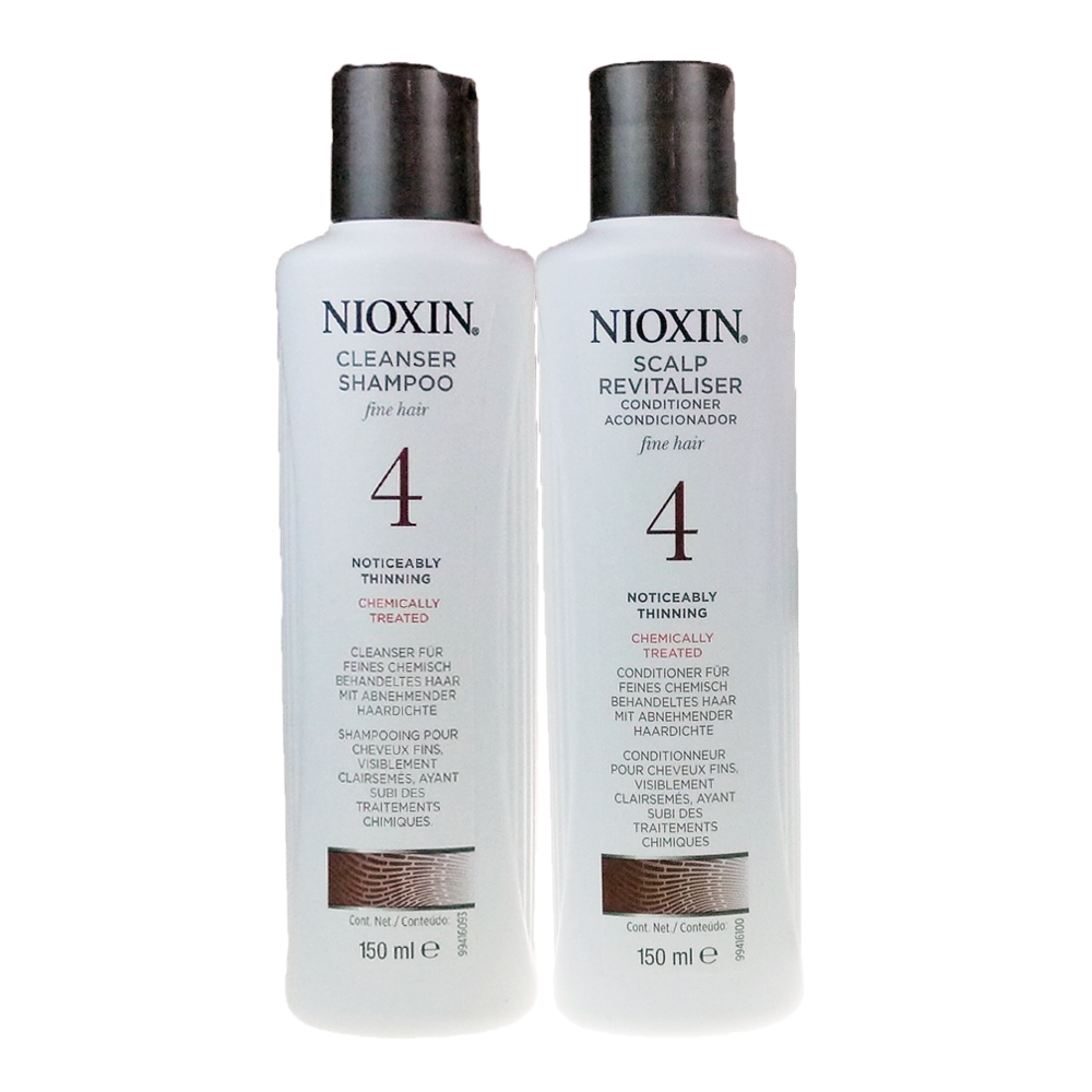 NIOXIN 耐奧森(儷康絲) 組合4號潔髮乳+甦活乳300ML 公司貨