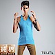 型男純棉運動挖背背心 水藍 TELITA product thumbnail 1