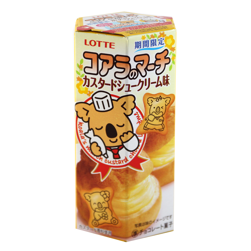 Lotte樂天 小熊餅乾-卡士達奶油(48g)
