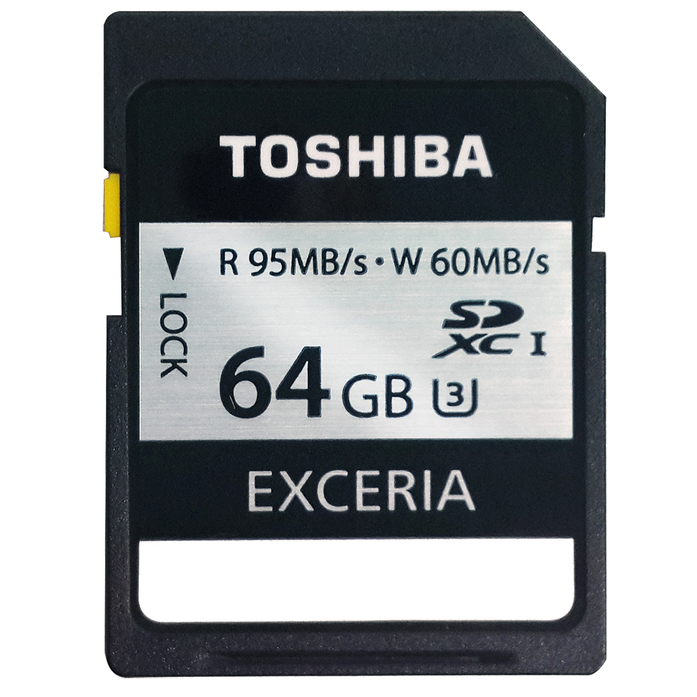 TOSHIBA EXCERIA 64GB UHS-I U3 SDXC 急速炫銀記憶卡