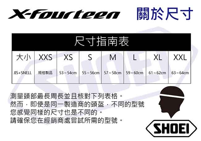 SHOEI 全罩安全帽 X14 素色 台灣公司貨