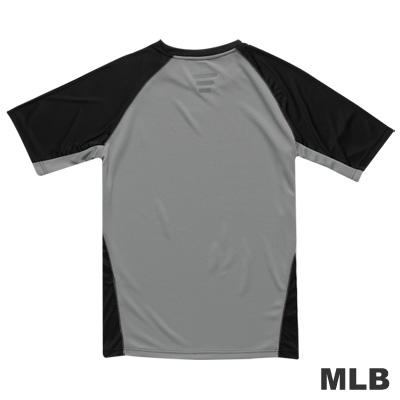 MLB-美國職棒大聯盟反光圓領快排拉克蘭T恤-黑(男)