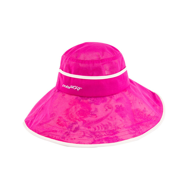 PolarStar 雪紡圓盤帽『桃紅』P16517 抗UV帽 遮陽帽 防曬帽