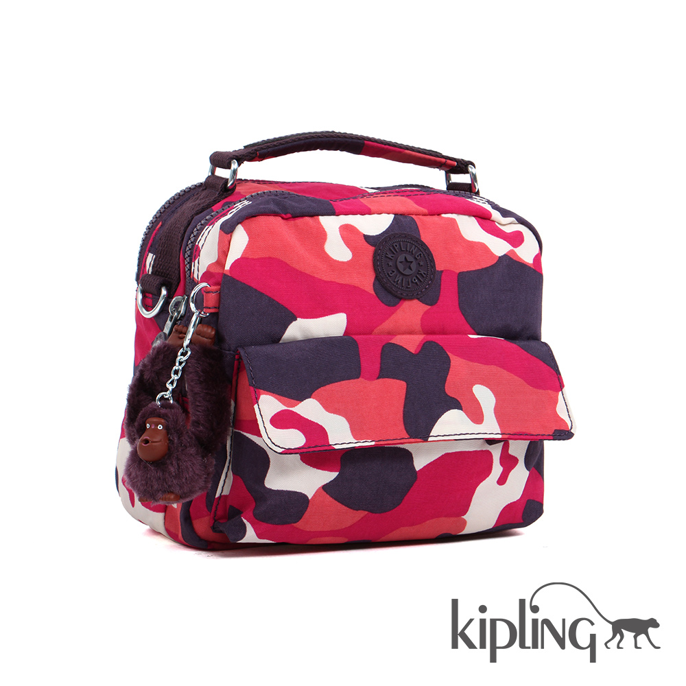 Kipling 後背包 迷彩紅印花