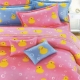 艾莉絲-貝倫 黃色小鴨 100%純棉 四件式雙人鋪棉兩用被套床包組 product thumbnail 1