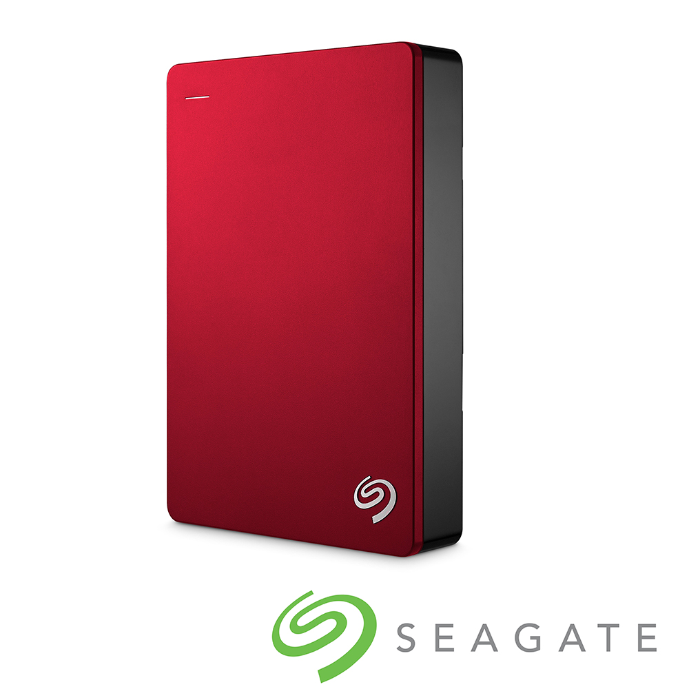 Seagate Backup Plus 4TB USB3.0 2.5吋行動硬碟-紅色