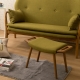 諾雅度 Moira莫伊拉和風日作腳椅-亞麻綠 product thumbnail 1