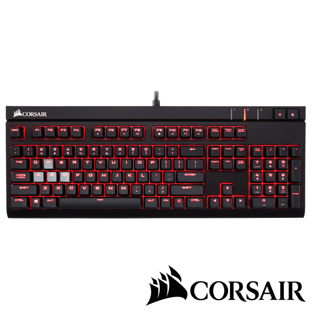 CORSAIR Gaming STRAFE電競機械式鍵盤-紅軸中文