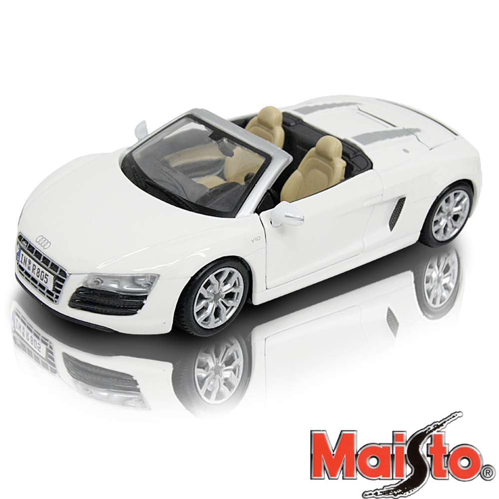 Audi R8 Spyder 1:24 合金模型車 (白)