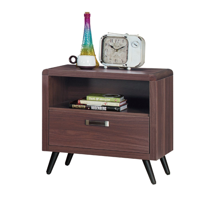 AS-荷馬胡桃色床頭櫃-52x40.5x52cm